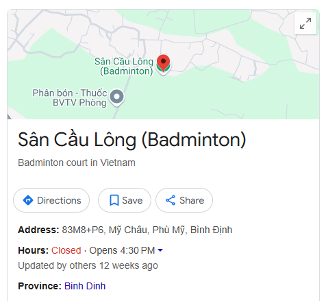 Sân Cầu Lông (Badminton)