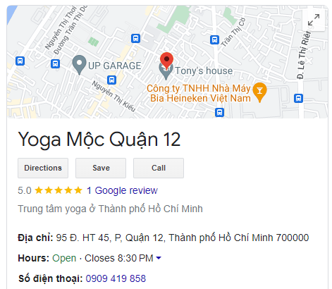 Yoga Mộc Quận 12