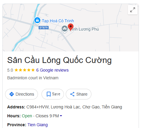 Sân Cầu Lông Quốc Cường