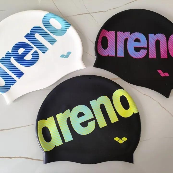 Mũ bơi Arena dành cho nam và nữ, chống thấm nước và chống clo, thích hợp cho tập luyện và thi đấu