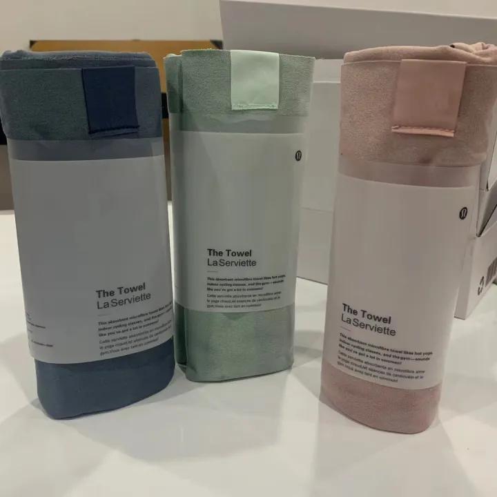 Vải tập yoga thấm mồ hôi Lululemon chính hãng với vải sợi unisex khăn lau thể thao thể dục có thể gập lại Thảm yoga chính hãng
