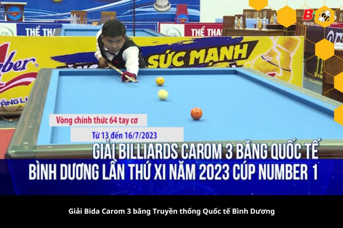 Giải Bida Carom 3 băng Truyền thống Quốc tế Bình Dương