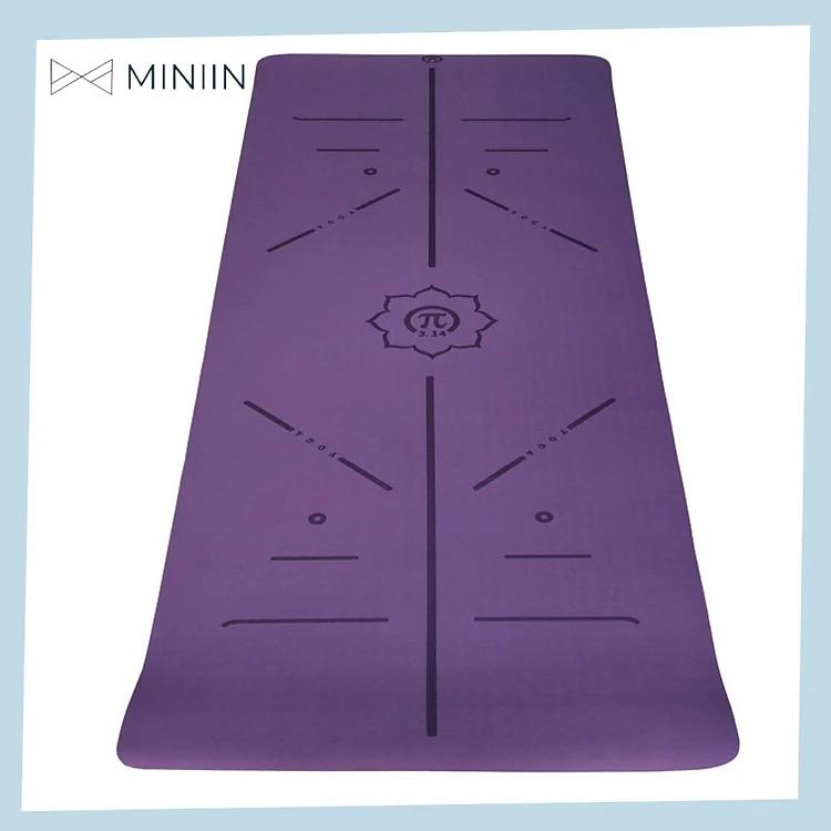 Thảm Tập Yoga Định Tuyến TPE 2 Lớp Cao Su Non Hàng Chính Hãng MINIIN 