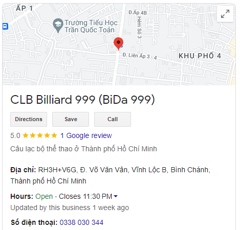 CLB Billiard 999 (BiDa 999)