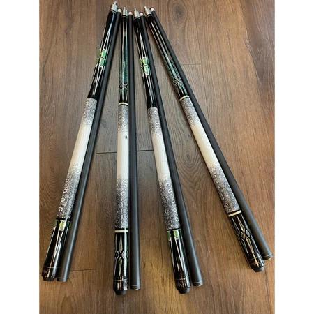 Cơ bida GRAFEX, Gậy bi-a lỗ, gậy phủ carbon họa tiết da kì đà, giá rẻ cho cá nhân, clb