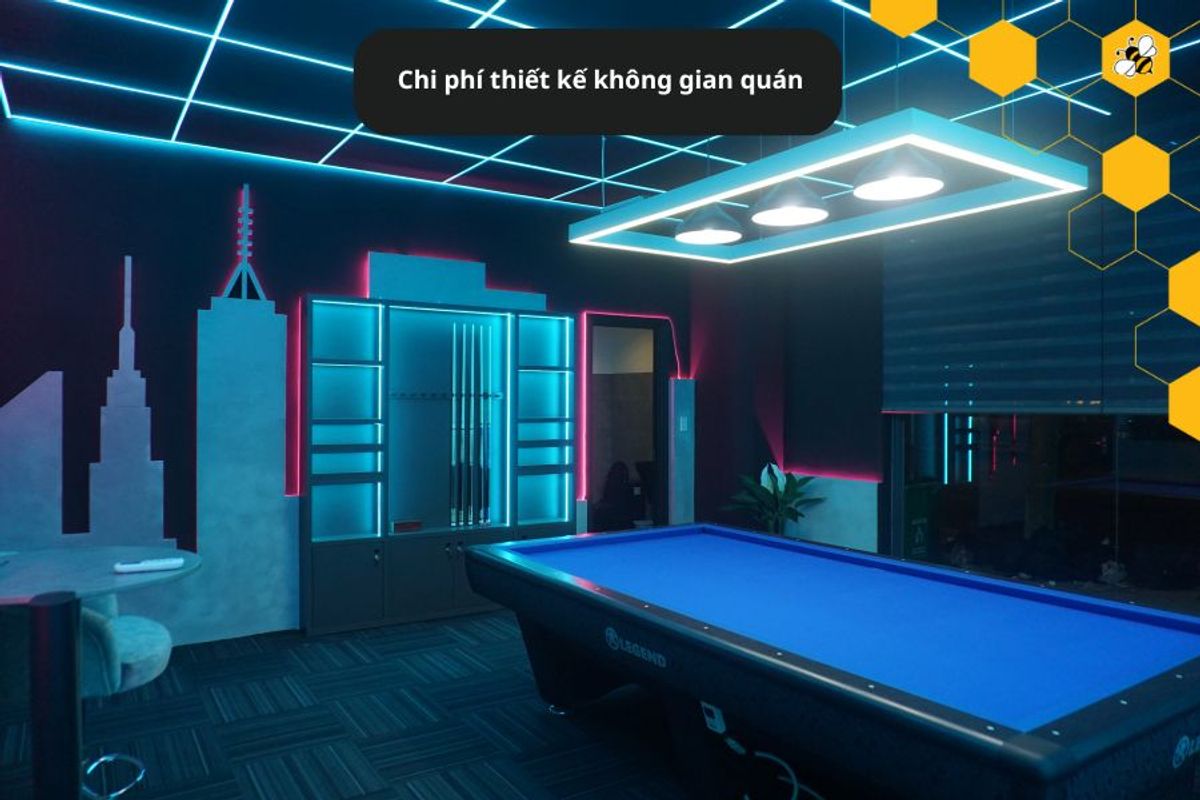 Chi phí thiết kế không gian quán