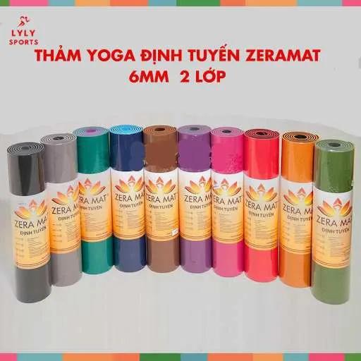 Thảm yoga định tuyến TPE hãng Sunny cao cấp dày 6mm