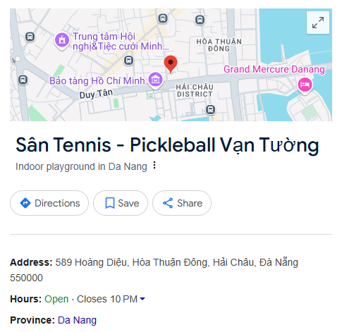 Sân Tennis - Pickleball Vạn Tường