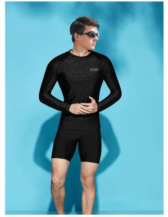 Đồ bơi nam, áo bơi dài tay quần lửng cao cấp