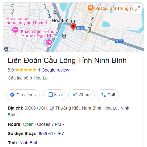 Liên Đoàn Cầu Lông Tỉnh Ninh Bình