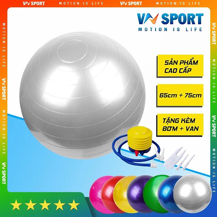 Bóng Tập Yoga Trơn Bóng VNS016, Bóng Tập Yoga 65cm Và 75cm