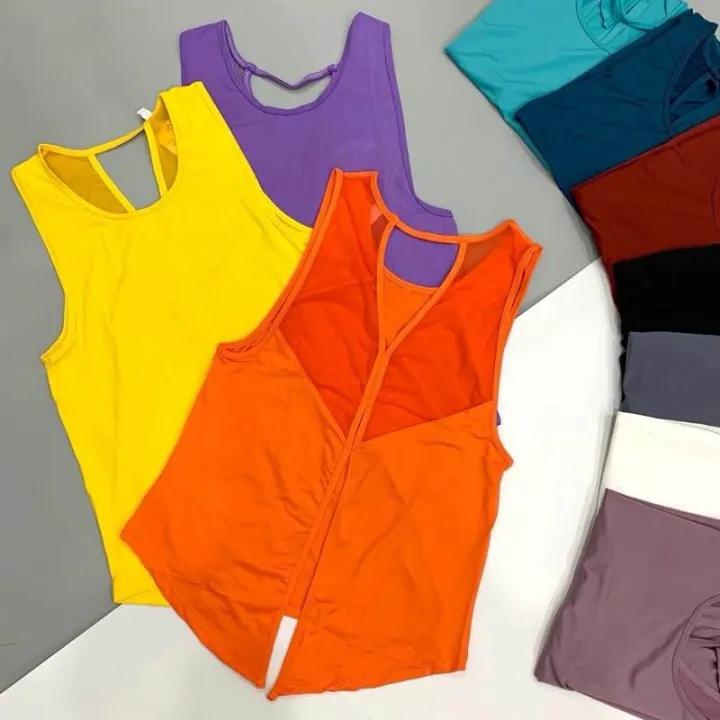 Áo tank lưới Y thể thao tập gym yoga nữ vải thun 4 chiều co giãn tốt có big size