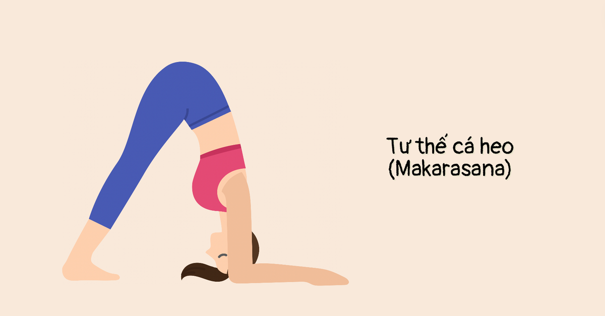 Tư thế cá heo (Makarasana)