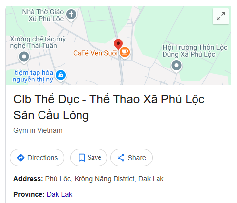 Clb Thể Dục - Thể Thao Xã Phú Lộc Sân Cầu Lông