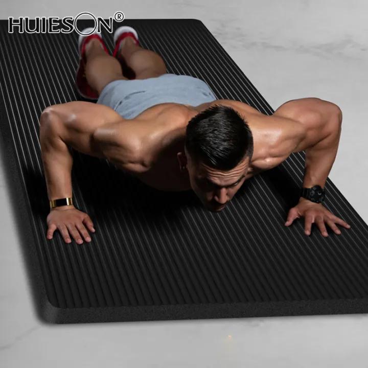 HUIESON Thảm tập thể dục nam, thảm yoga mới bắt đầu, dày, mở rộng, kéo dài, chống trượt tập yoga Thảm lót sàn, sử dụng tại nhà