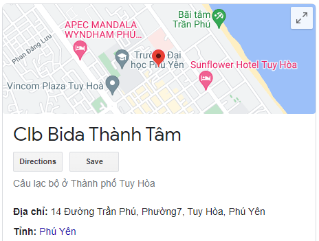 Clb Bida Thành Tâm