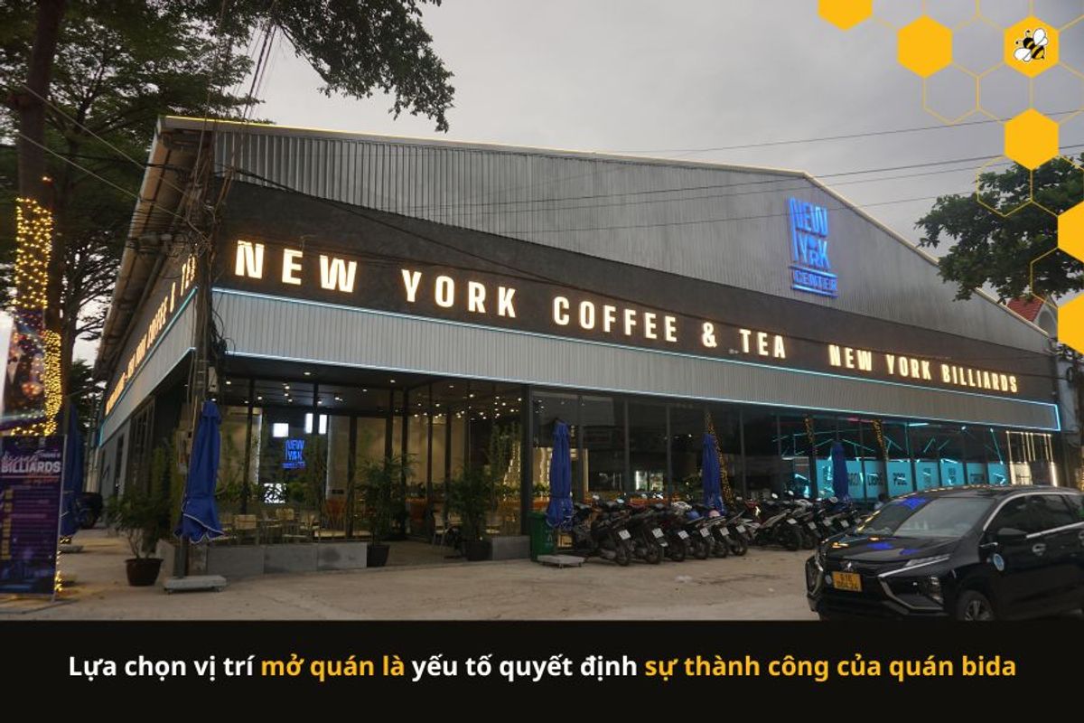 Lựa chọn vị trí mở quán là yếu tố quyết định