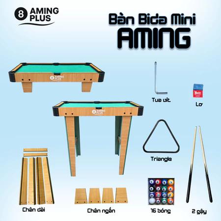 Bàn Bi-a Mini Aming – Thiết Kế Chắc Chắn, Đi Kèm 16 Viên Bi, Phù Hợp Cho Bé & Người Lớn