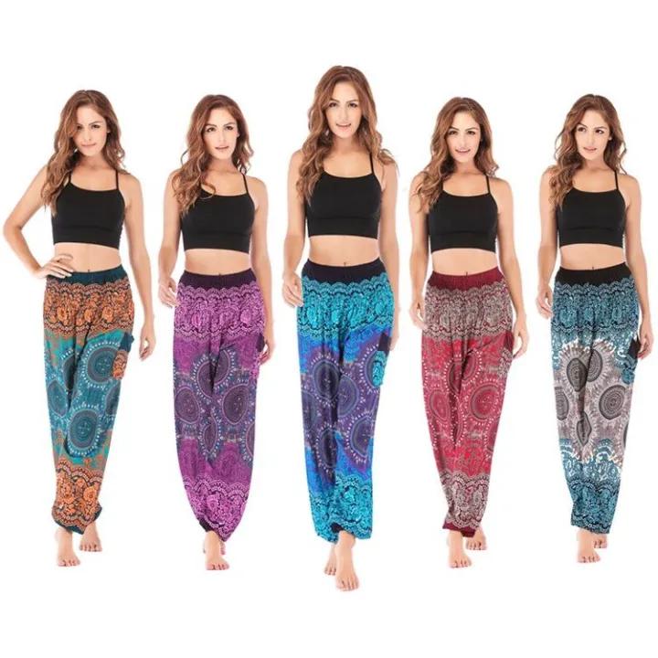 Quần alibaba yoga, quần ống rộng bo gấu LT0782