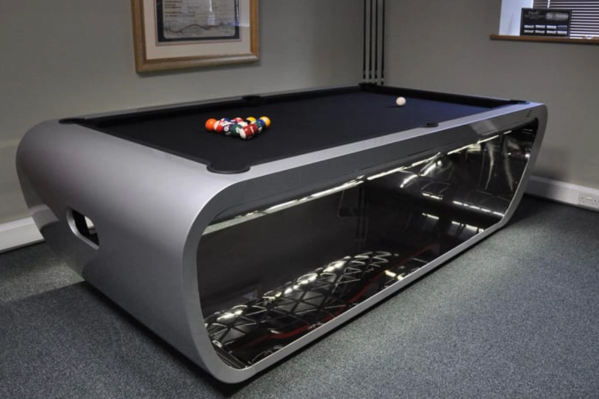 Blacklight pool table