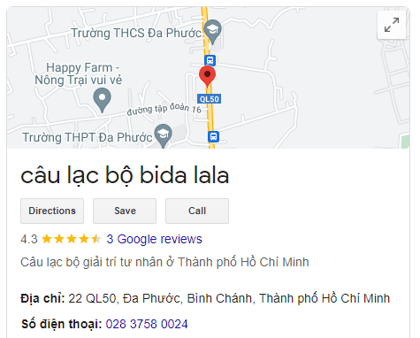 câu lạc bộ bida lala