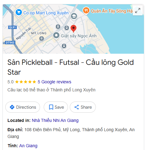 Sân Pickleball - Futsal - Cầu lông Gold Star