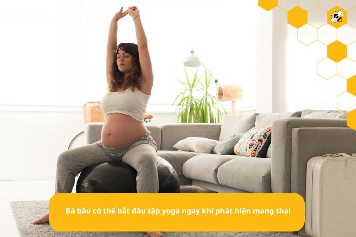 Bà bầu có thể bắt đầu tập yoga ngay khi phát hiện mang thai