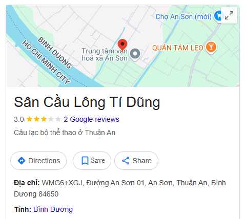 Sân Cầu Lông Tí Dũng