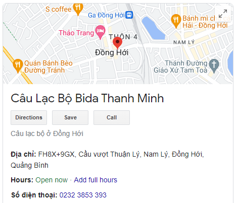 Câu Lạc Bộ Bida Thanh Minh