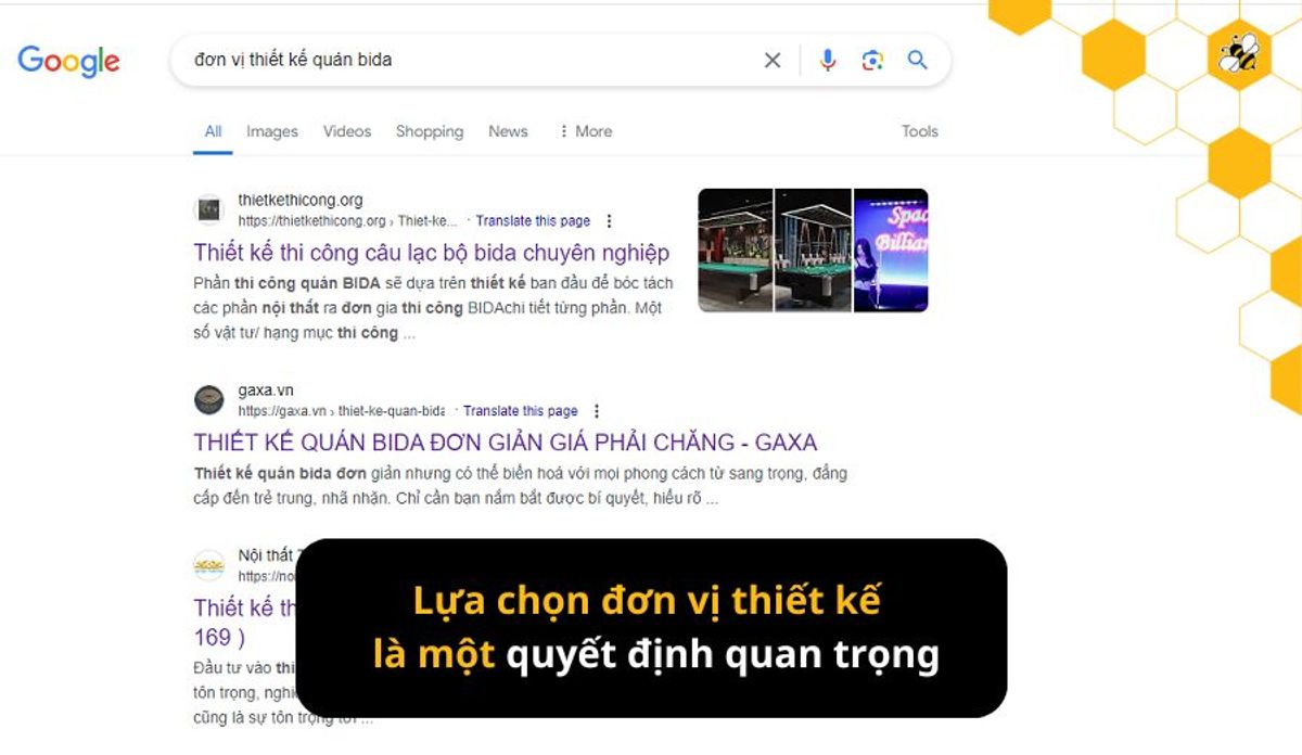Lựa chọn đơn vị thiết kế là một quyết định quan trọng