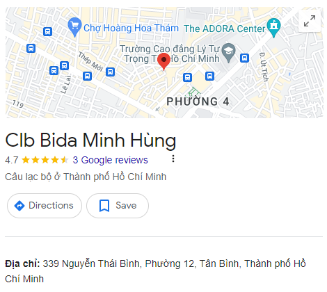 Clb Bida Minh Hùng