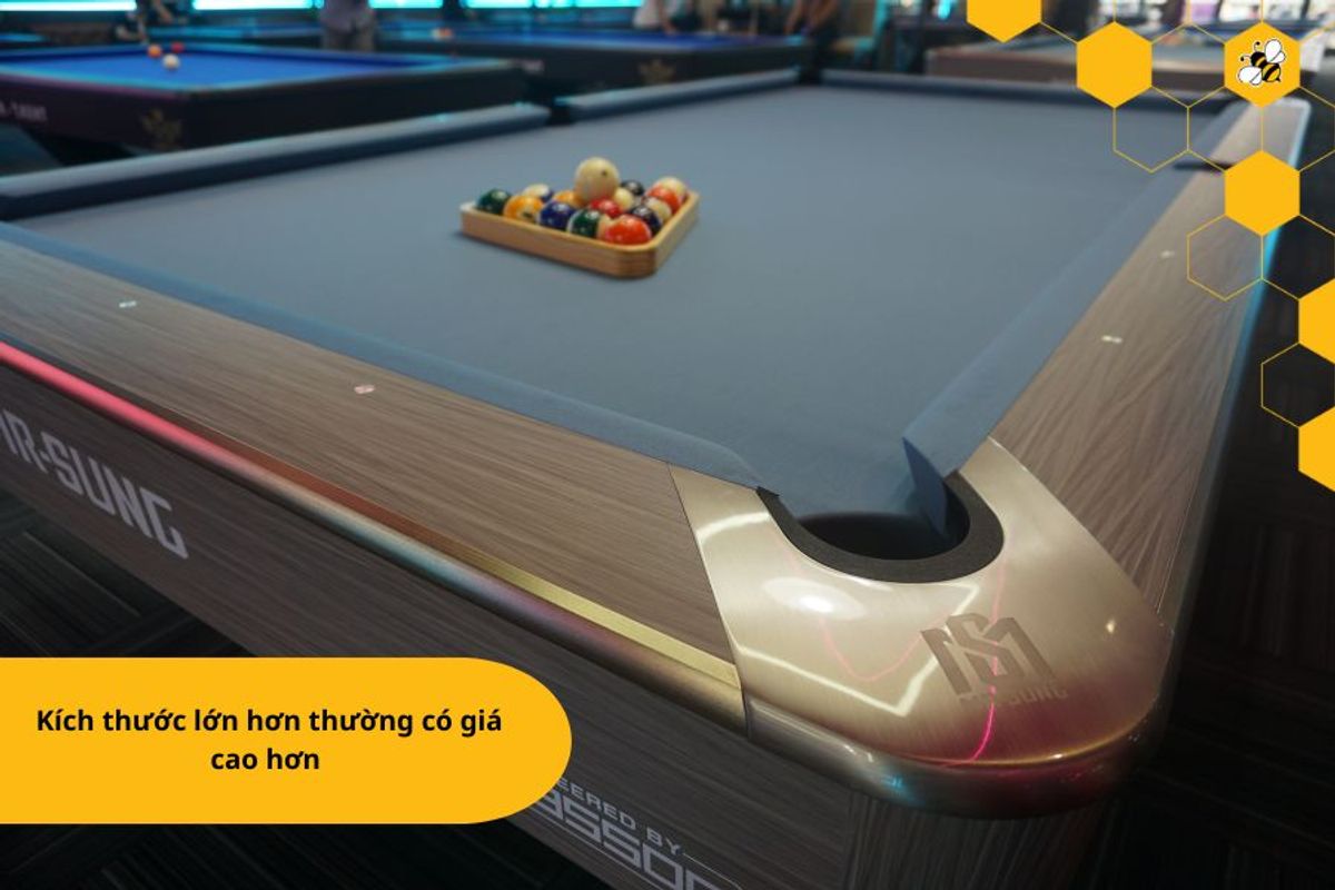 Kích thước lớn hơn thường có giá cao hơn