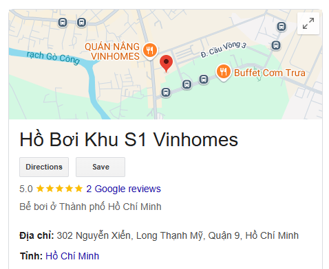 Hồ Bơi Khu S1 Vinhomes