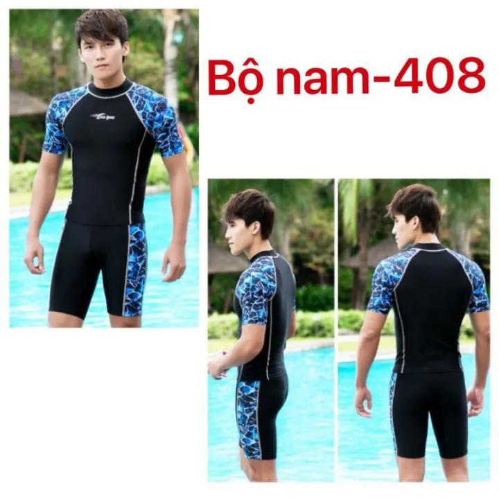 Bộ bơi nam tay ngắn,tay dài quần lửng 30-110kg(nhắn tin chọn màu)