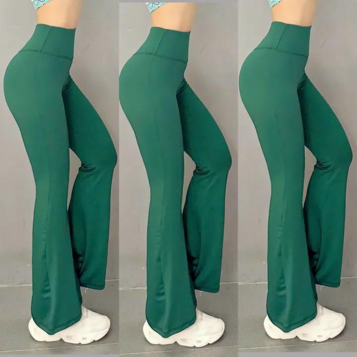 Quần Dài Thể Thao Nữ Quần Ống Loe Trơn Tập Gym Yoga Đi Chơi Thời Trang Cao Cấp Thun Lạnh Co Giãn 4 Chiều
