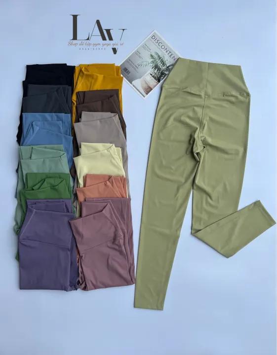 Quần tập yoga, gym legging nữ chất thun lạnh lulu co giãn - LAV store