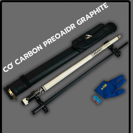 Cơ Bida Lỗ - Cơ Phủ Carbon Cao Cấp -Cơ Preoai- Mẫu Mới Tặng kèm Bao Da, Lơ, Găng Tay - MR SUNG VIỆT NAM