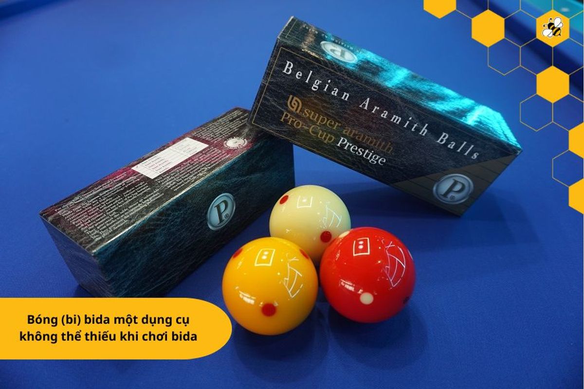 Bóng (bi) bida một dụng cụ không thể thiếu khi chơi bida