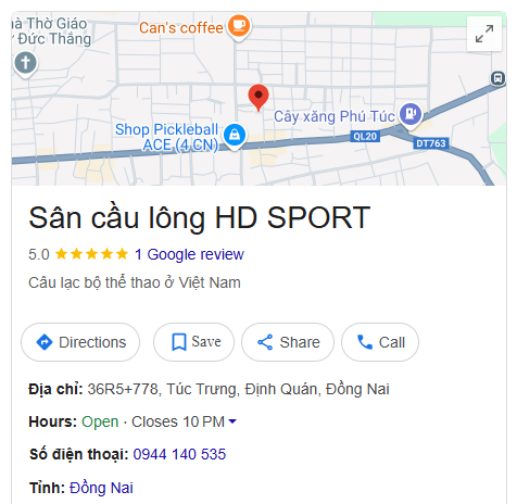 Sân cầu lông HD SPORT