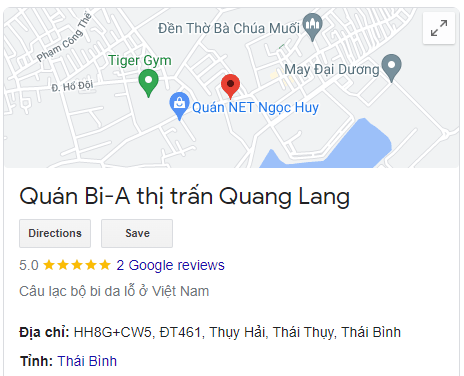 Quán Bi-A thị trấn Quang Lang