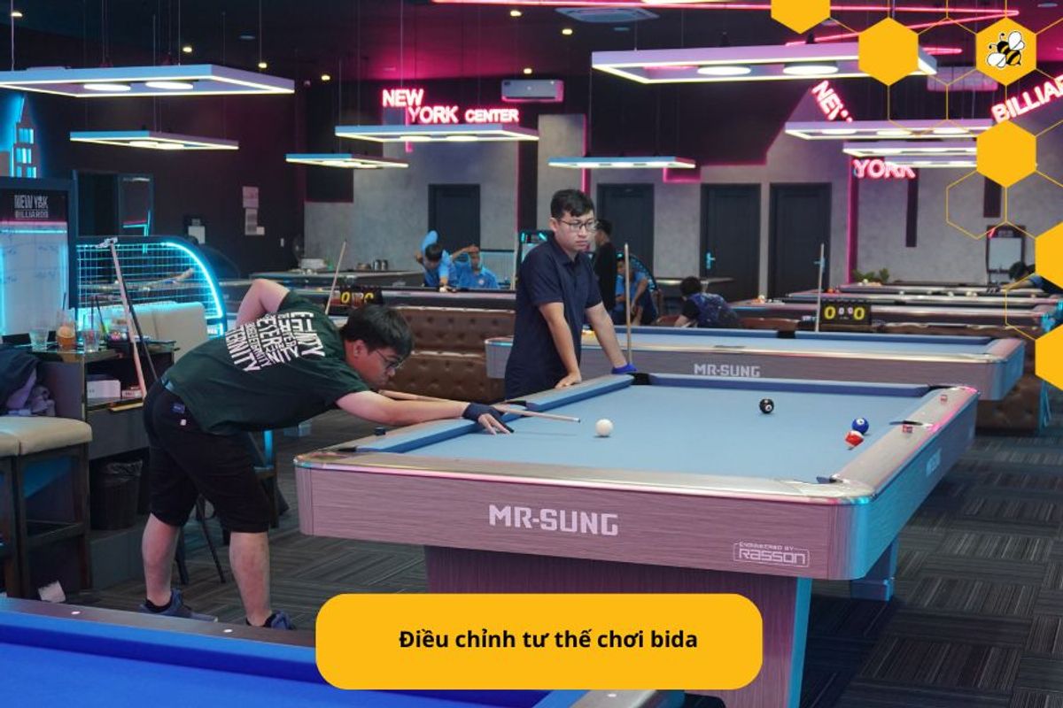 Điều chỉnh tư thế chơi bida