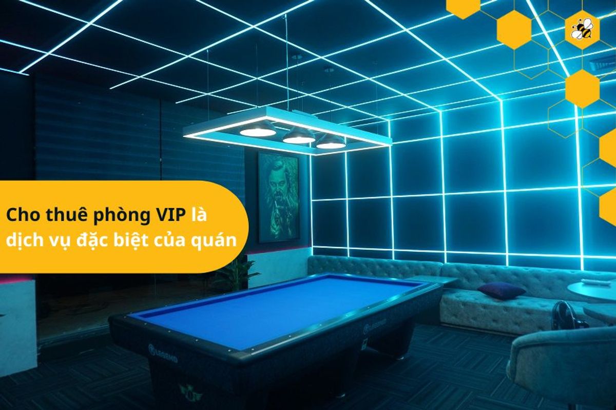 Cho thuê phòng vip là dịch vụ đặc biệt của quán