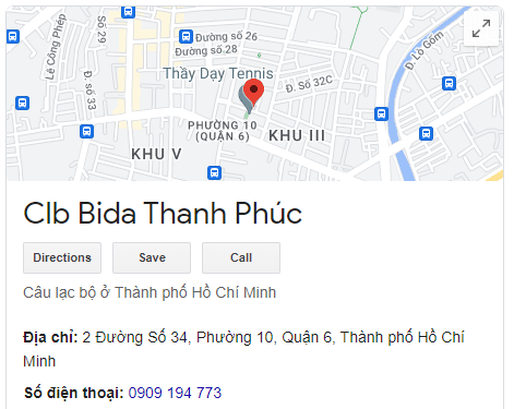 Clb Bida Thanh Phúc
