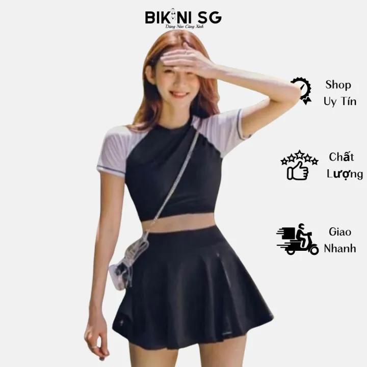 Đồ bơi nữ kín đáo bikini 2 mảnh đồ bơi học sinh phong cách hàn quốc đi biển đẹp BIKINI SÀI GÒN