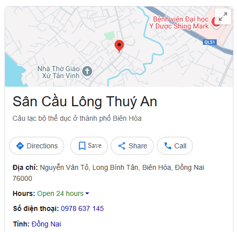 Sân Cầu Lông Thuý An