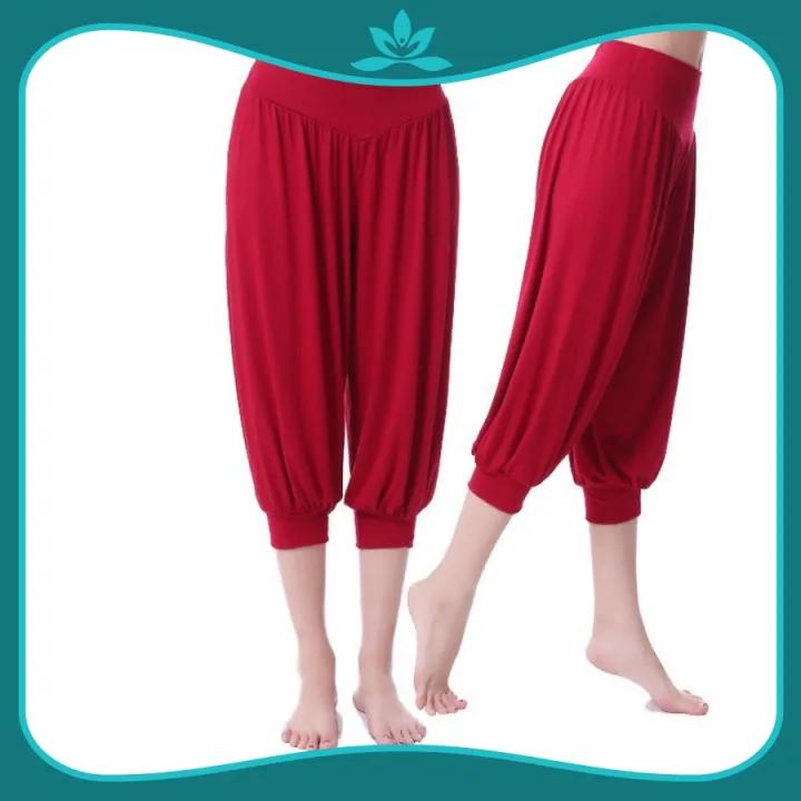 Quần Alibaba Nữ tập yoga, múa zumba, quần lửng alibaba tập gym co giãn 4 chiều thoáng mát,mặc ở nhà chất đẹp
