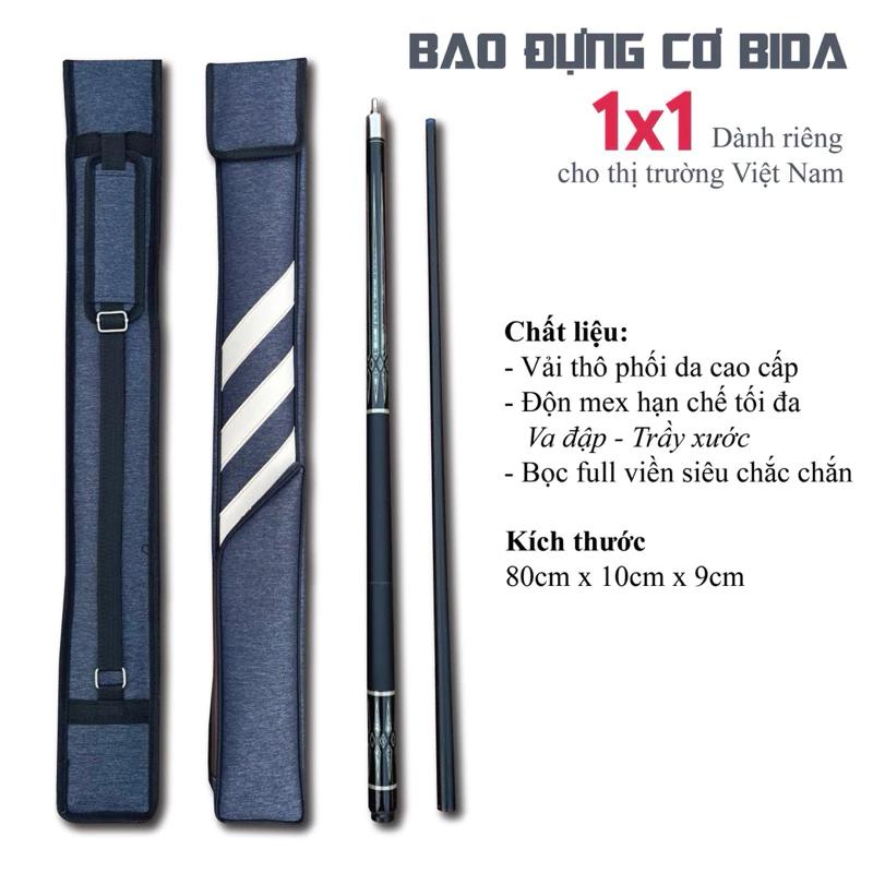 Bao đơn đựng cơ, Bao vải sành điệu bảo vệ cơ siêu tốt, nhẹ, êm, chống nước | Bao đựng cơ bida