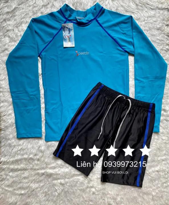 Đồ bơi dài tay nam mẫu quần lửng giá rẻ