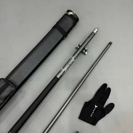 Cơ bida phủ carbon. cơ bida ruby xám. Cơ bida phủ carbon màu xám