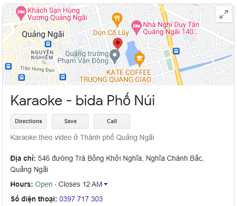 Karaoke - bida Phố Núi